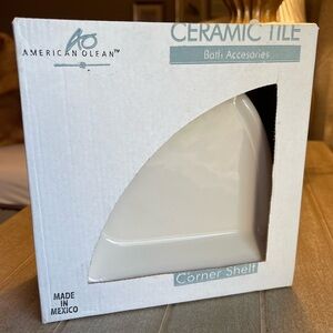 American Olean Ceramic tile  corner shelf, brand new with a box.